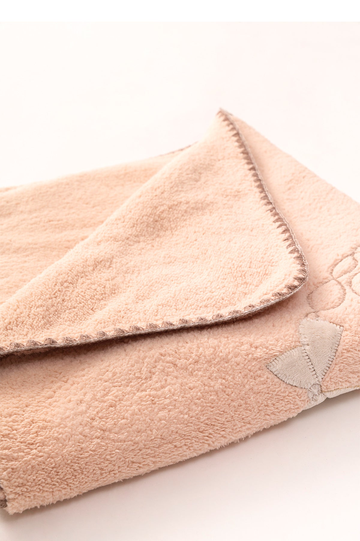 Salıncak Ayı Nakışlı Kahve Bebek Battaniyesi