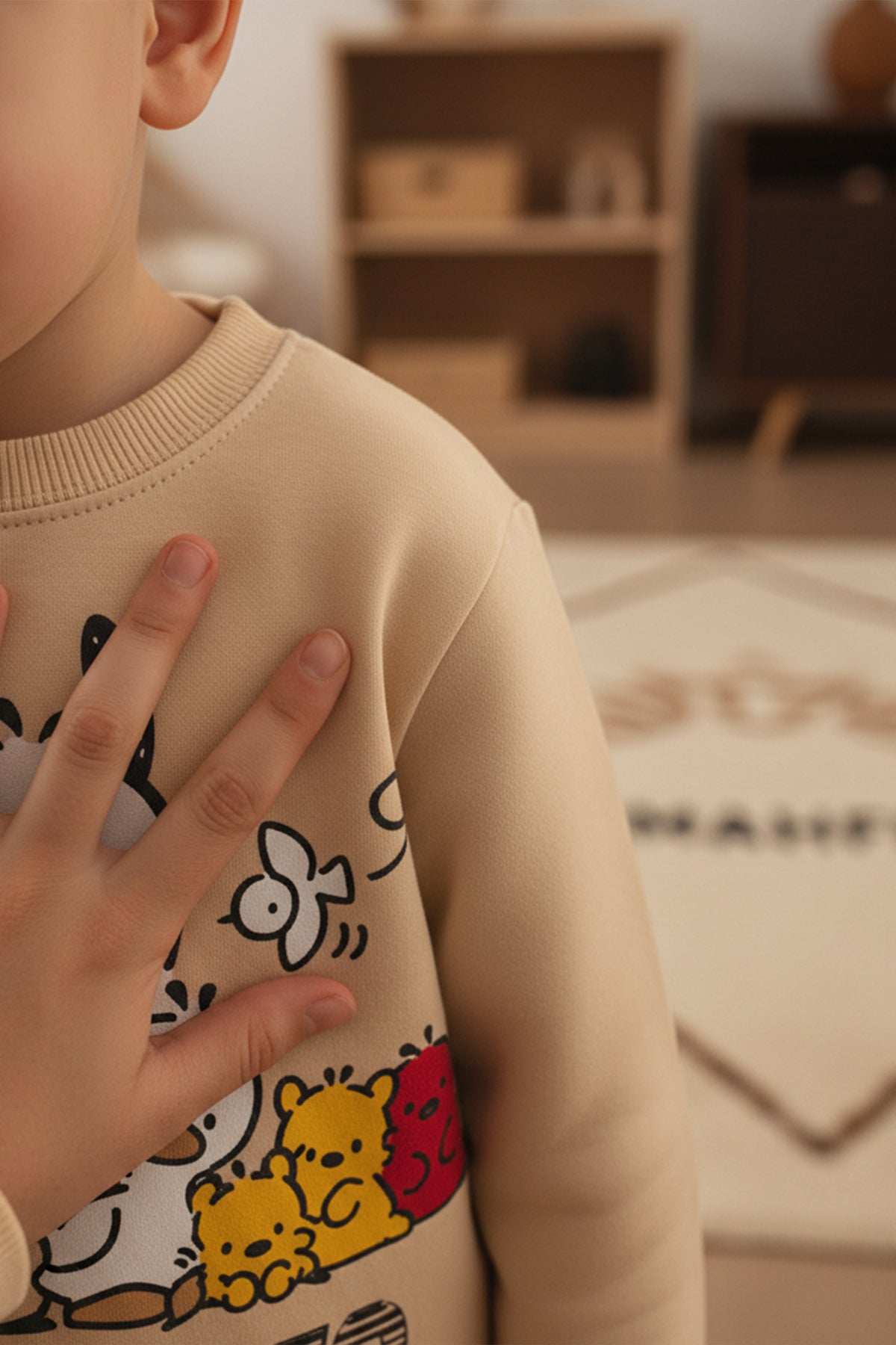 Bej Pochacco Baskılı Pijama Takımı