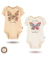 2'li Uzun Kollu Kız Bebek Çıtçıtlı Body 1