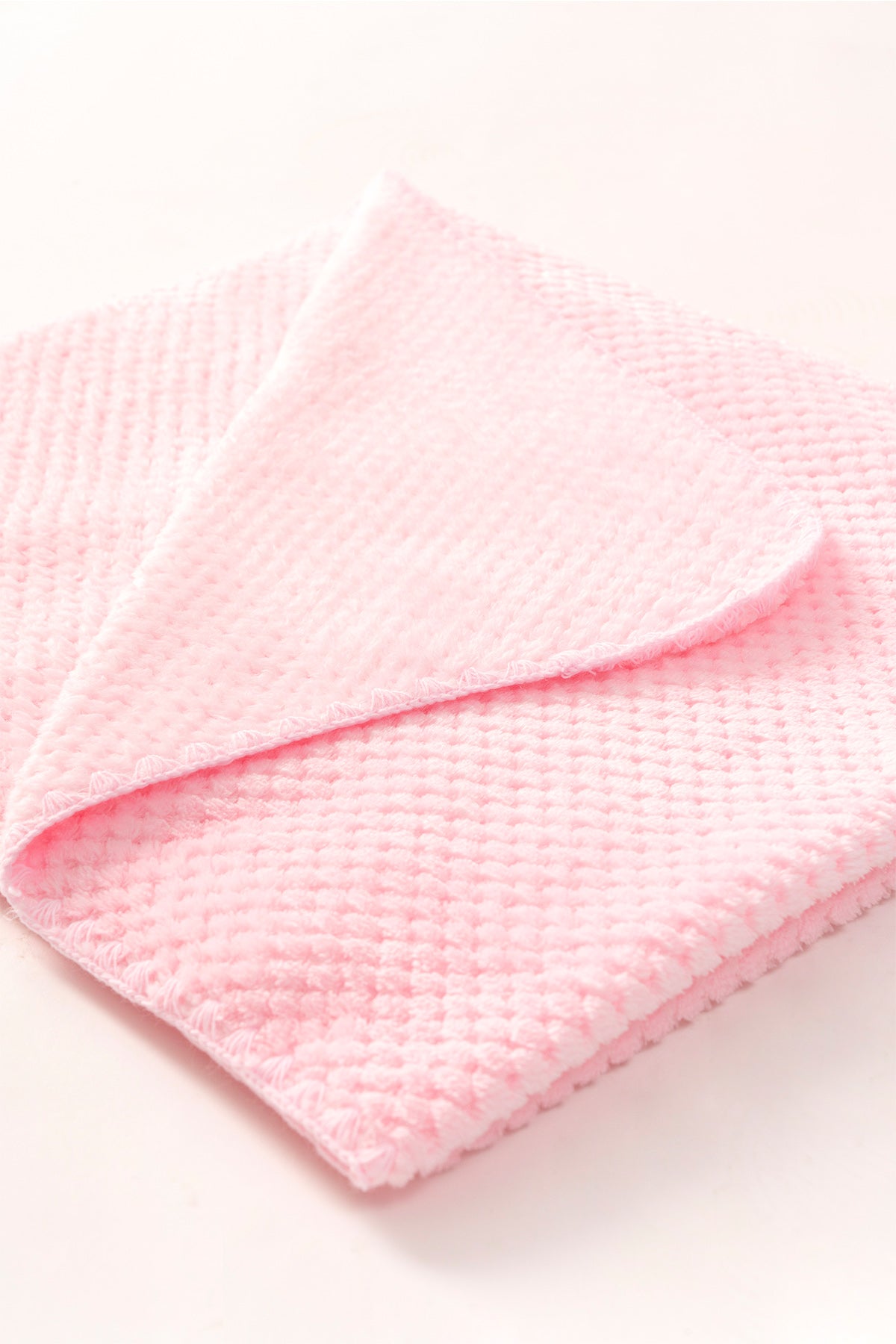 Pembe Jakarlı Tek Katlı Welsoft Bebek Battaniyesi