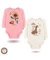 2'li Uzun Kollu Kız Bebek Çıtçıtlı Body 04