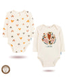 2'li Uzun Kollu Kız Bebek Çıtçıtlı Body 05