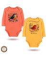 2'li Uzun Kollu Kız Bebek Çıtçıtlı Body 09