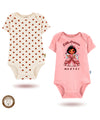 2'li Kısa Kollu Kız Bebek Çıtçıtlı Body 9