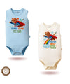 2'li Atlet  Erkek Bebek Çıtçıtlı Body 10