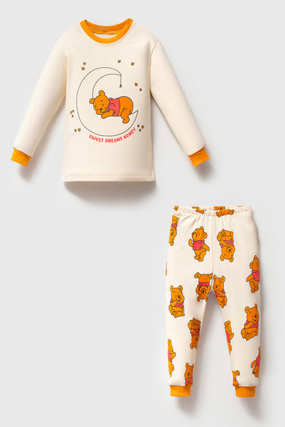 Minnie- Po Balayısı Pijama Takımı Ekru