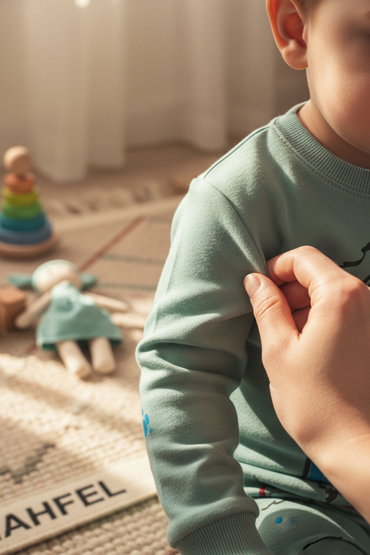 Paws Baskılı Yeşil Pijama Takımı