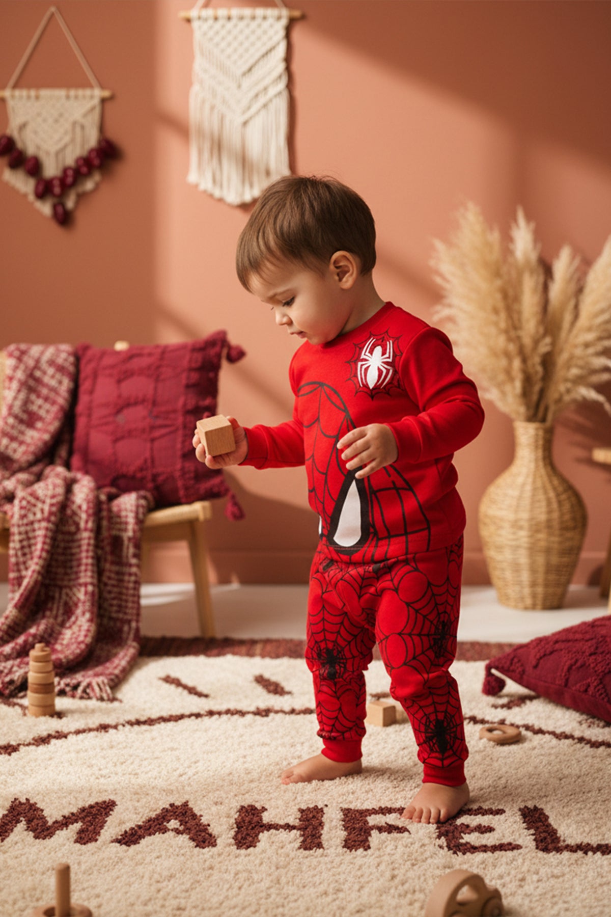 Örümcek Adam Baskılı Pijama Takımı