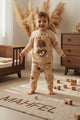 Krem Şapkalı Ayı Pijama Takımı