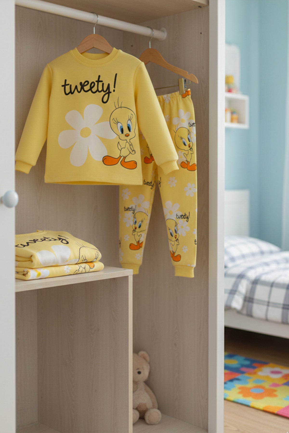 Tweetyli Kız Pijama Takımı