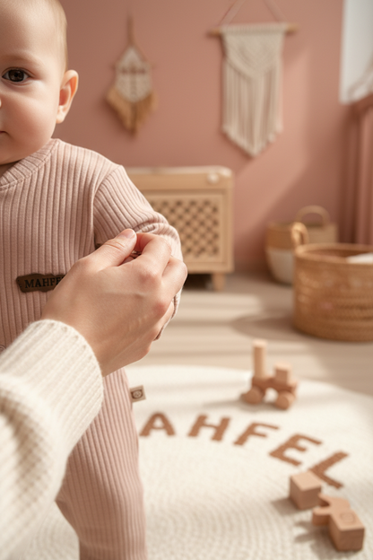 Gül kurusu Günlük Bebek Tulumu
