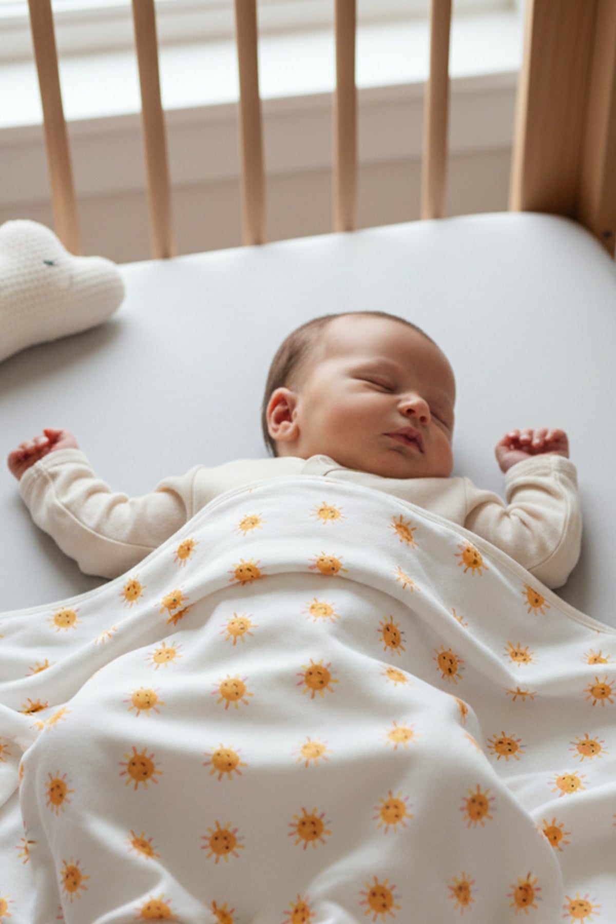 Premium Çift Katlı Güneşli Bebek Battaniyesi